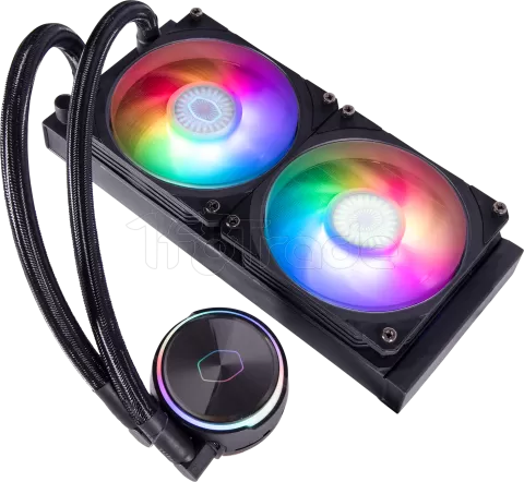 Photo de Kit Watercooling AIO Cooler Master MasterLiquid PL-Flux RGB - 240mm(Noir)