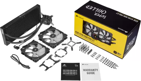 Photo de Kit Watercooling AIO Corsair Hydro Series H115i Pro XT RGB - 280mm (Noir)