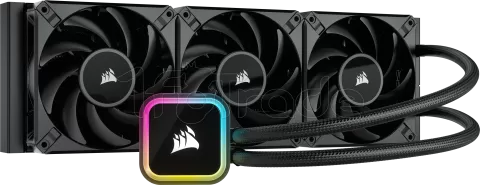 Photo de Kit Watercooling AIO Corsair iCue H150i Elite RGB - 360mm (Noir)