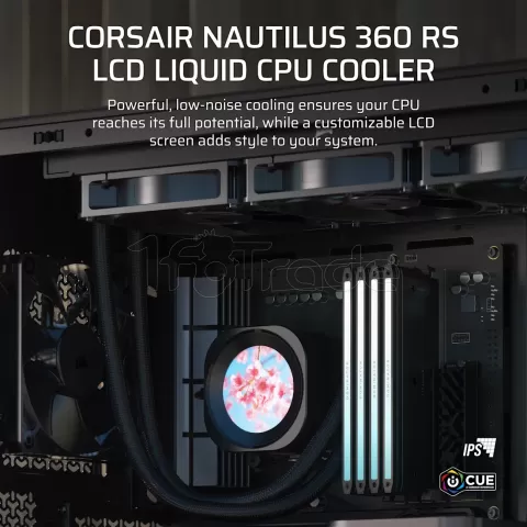 Photo de Kit Watercooling AIO Corsair Nautilus LDC - 360mm (Noir)