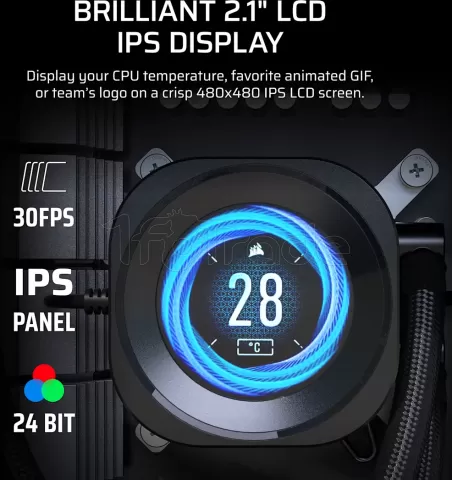 Photo de Kit Watercooling AIO Corsair Nautilus LDC - 360mm (Noir)