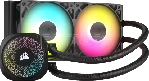 Photo de Kit Watercooling AIO Corsair Nautilus RS RGB - 240mm (Noir)