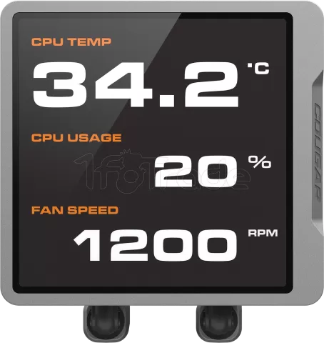 Photo de Kit Watercooling AIO Cougar  Poseidon Vistek Pro RGB - 360mm (Noir)