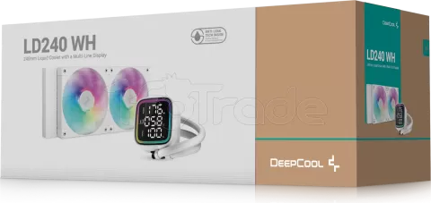 Photo de Kit Watercooling AIO DeepCool LD 240 RGB - 240mm (Blanc)