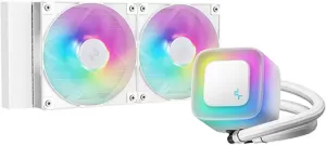 Photo de Kit Watercooling AIO DeepCool LE V2 RGB - 240mm (Blanc)