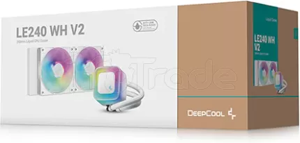 Photo de Kit Watercooling AIO DeepCool LE V2 RGB - 240mm (Blanc)