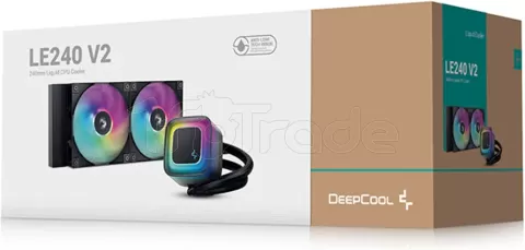 Photo de Kit Watercooling AIO DeepCool LE V2 RGB - 240mm (Noir)