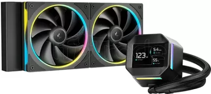 Photo de Kit Watercooling AIO DeepCool LM RGB - 240mm (Noir)