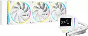 Photo de Kit Watercooling AIO DeepCool LM RGB -360mm (Blanc)