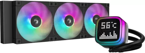 Photo de Kit Watercooling AIO DeepCool LP RGB - 360mm (Noir)