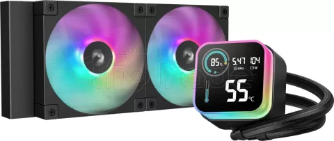 Photo de Kit Watercooling AIO DeepCool LQ RGB - 240mm (Noir)