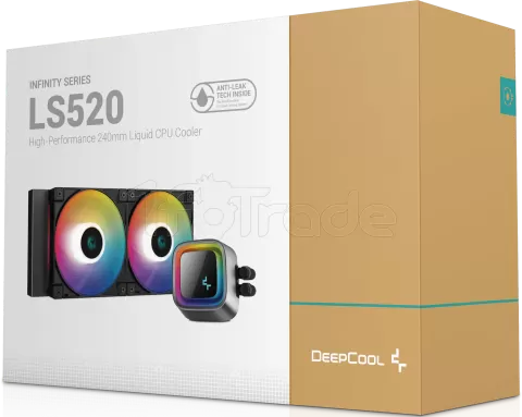 Photo de Kit Watercooling AIO DeepCool LS520  RGB - 240mm (Noir)