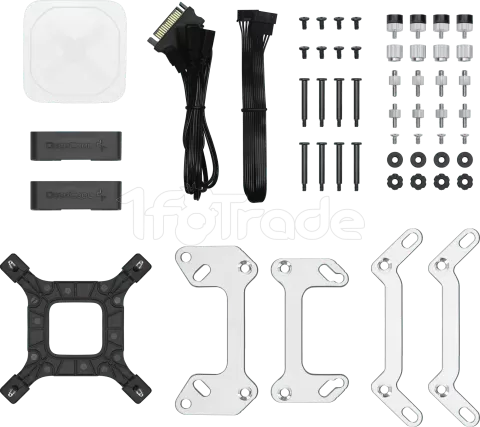 Photo de Kit Watercooling AIO DeepCool LS520  RGB - 240mm (Noir)