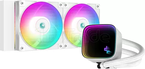 Photo de Kit Watercooling AIO DeepCool LS520 SE RGB - 240mm (Blanc)