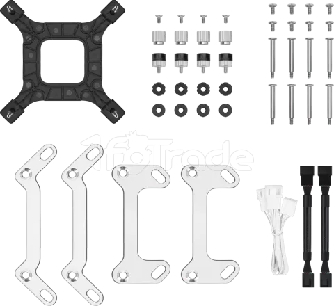 Photo de Kit Watercooling AIO DeepCool LS520 SE RGB - 240mm (Blanc)