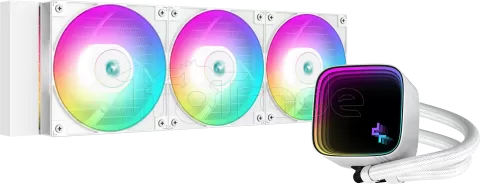 Photo de Kit Watercooling AIO DeepCool LS720 SE RGB - 360mm (Blanc)