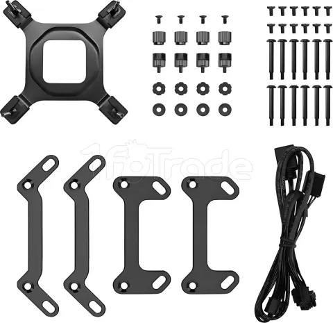 Photo de Kit Watercooling AIO DeepCool LT RGB - 240mm (Noir)