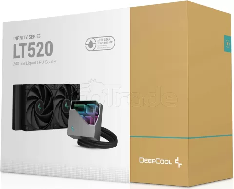 Photo de Kit Watercooling AIO DeepCool LT520 RGB - 240mm (Noir)