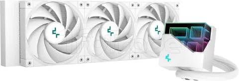 Photo de Kit Watercooling AIO DeepCool LT720 RGB - 360mm (Blanc)
