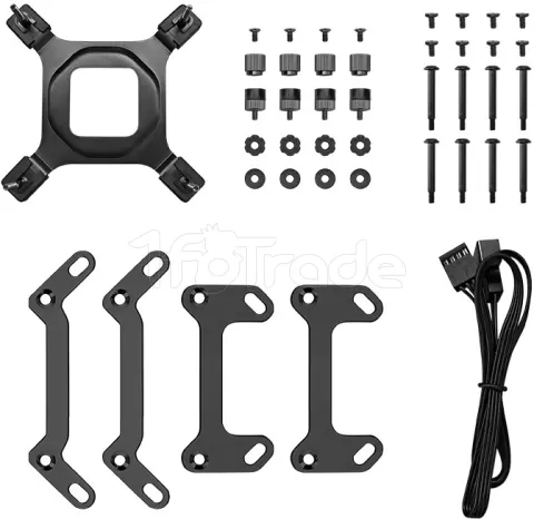 Photo de Kit Watercooling AIO DeepCool Mystique RGB - 240mm (Noir)