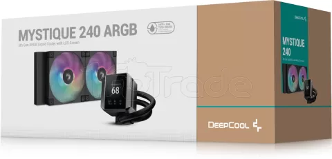 Photo de Kit Watercooling AIO DeepCool Mystique RGB - 240mm (Noir)