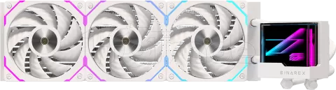 Photo de Kit Watercooling AIO Einarex Vertex RGB - 360mm (Blanc)