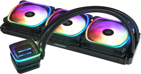 Photo de Kit Watercooling AIO Enermax AquaFusion ADV RGB - 360mm (Noir)