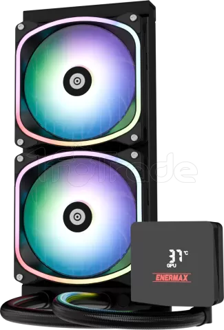 Photo de Kit Watercooling AIO Enermax AquaFusion II RGB - 240mm (Noir)