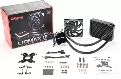 Photo de Kit Watercooling AIO Enermax LiqMax III RGB - 120mm (Noir)