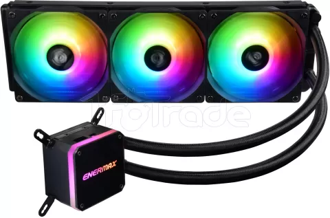 Photo de Kit Watercooling AIO Enermax LiqMax III RGB - 360mm (Noir)