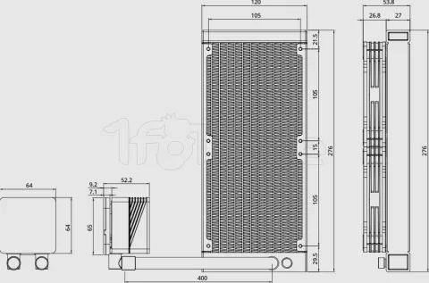 Photo de Kit Watercooling AIO Enermax LiqMax IV - 240mm (Noir)