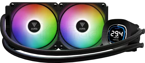 Photo de Kit Watercooling AIO Gamdias Aura GL Digital RGB - 240mm (Noir)