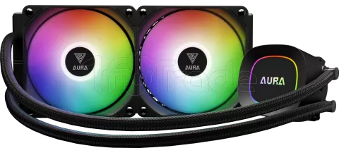 Photo de Kit Watercooling AIO Gamdias Aura GL Lite RGB - 240mm (Noir)