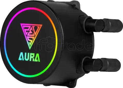 Photo de Kit Watercooling AIO Gamdias Aura GL RGB - 360mm (Noir)