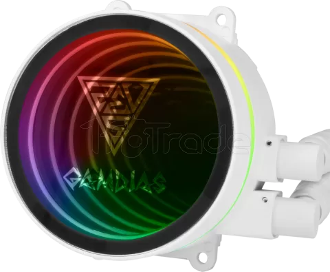 Photo de Kit Watercooling AIO Gamdias Chione M3 RGB - 240mm (Blanc)