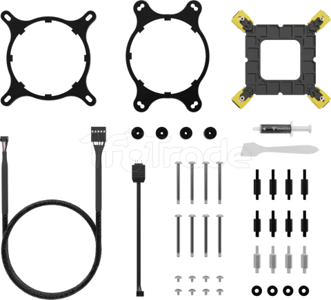 Photo de Kit Watercooling AIO Gamdias Chione M4 RGB - 240mm (Noir)