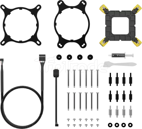 Photo de Kit Watercooling AIO Gamdias Chione M4 RGB - 420mm (Noir)