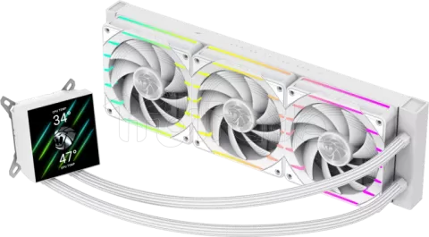 Photo de Kit Watercooling AIO Gamemax Hailstorm 360mm (Blanc)