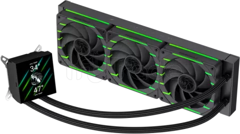 Photo de Kit Watercooling AIO Gamemax Hailstorm 360mm (Noir)