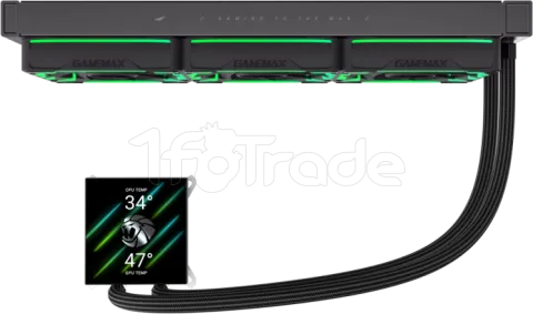 Photo de Kit Watercooling AIO Gamemax Hailstorm 360mm (Noir)