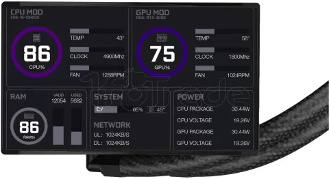 Photo de Kit Watercooling AIO Itek Thermora 50B ARGB - 360mm (Noir)