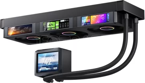 Photo de Kit Watercooling AIO Jonsbo TF3-360SC RGB - 360mm (Noir)