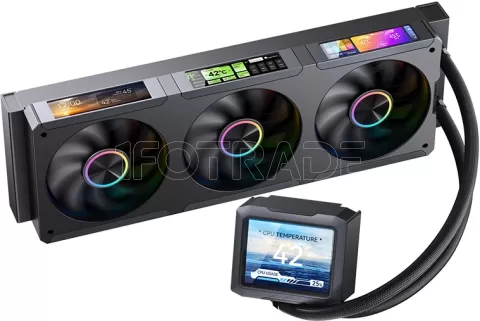 Photo de Kit Watercooling AIO Jonsbo TF3-360SC RGB - 360mm (Noir)