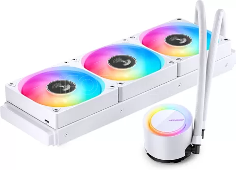 Photo de Kit Watercooling AIO Jonsbo TG-360 RGB - 360mm (Blanc)
