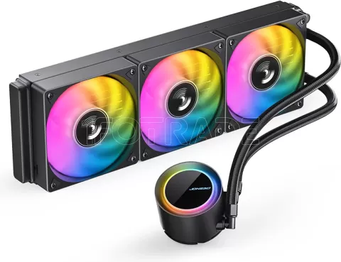 Photo de Kit Watercooling AIO Jonsbo TG-360 RGB - 360mm (Noir)
