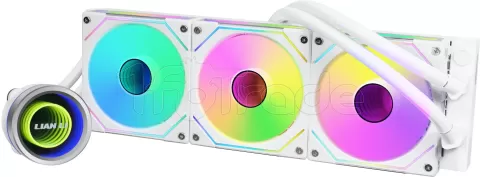 Photo de Kit Watercooling AIO Lian Li Galahad Trinity SL-INF RGB - 360mm (Blanc)