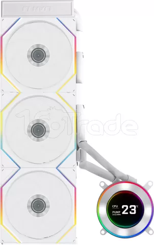 Photo de Kit Watercooling AIO Lian Li HydroShift II LCD-C CL Wireless RGB - 360mm (Blanc)