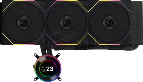 Photo de Kit Watercooling AIO Lian Li HydroShift II LCD-C CL Wireless RGB - 360mm (Noir)