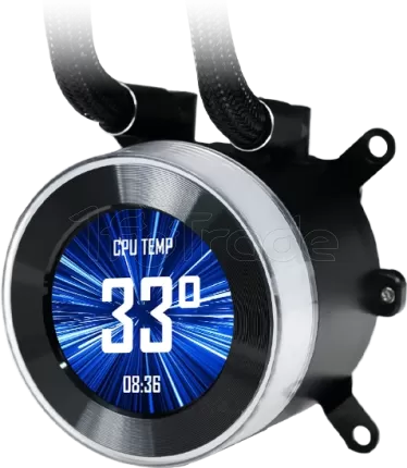 Photo de Kit Watercooling AIO Lian Li HydroShift II LCD-C CL Wireless RGB - 360mm (Noir)