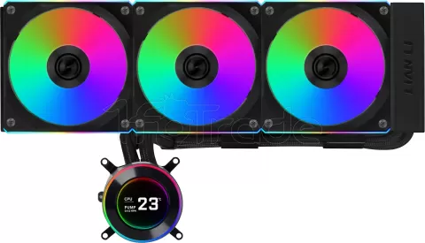 Photo de Kit Watercooling AIO Lian Li HydroShift II LCD-C TL Wireless RGB - 360mm (Noir)